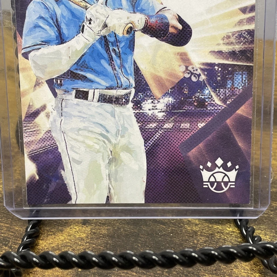 2022 Panini Diamond Kings Wander Franco Rookie Card Level 1 #95 Tampa Bay Rays - Image 3 of 4