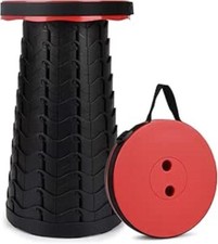 Folding Stool Portable Telescoping Seat Camping Retractable Adjustable Outdoor