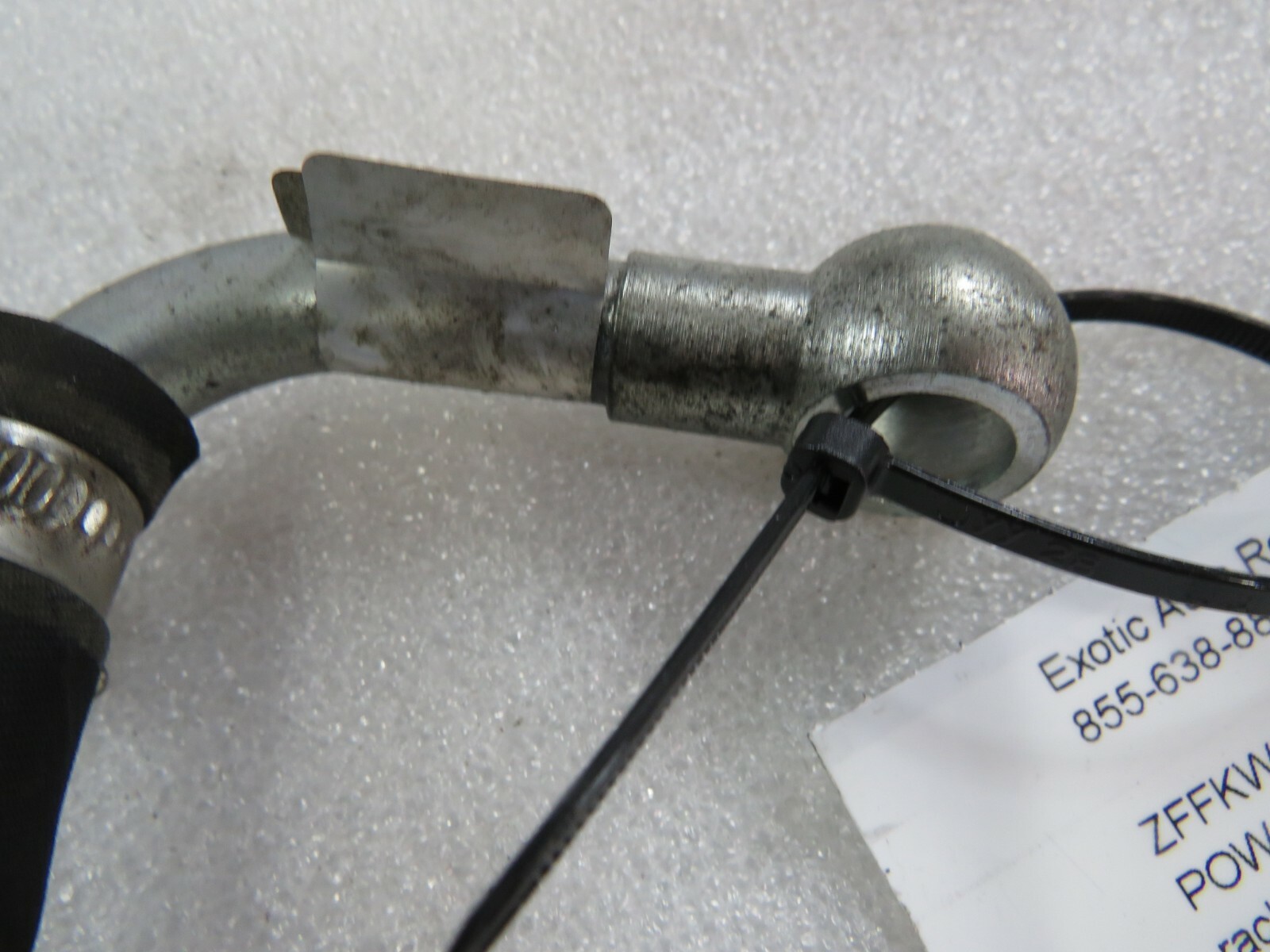 Ferrari F430, Steering Rack To Cooler Hose, Used, P/N 212706