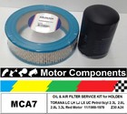 <!--F#f_0-->FILTER SERVICE KIT HOLDEN TORANA OIL AIR LC LH LJ LX UC 6 cyl 2.3L 2.6L 2.8L 3.3<!--F/-->