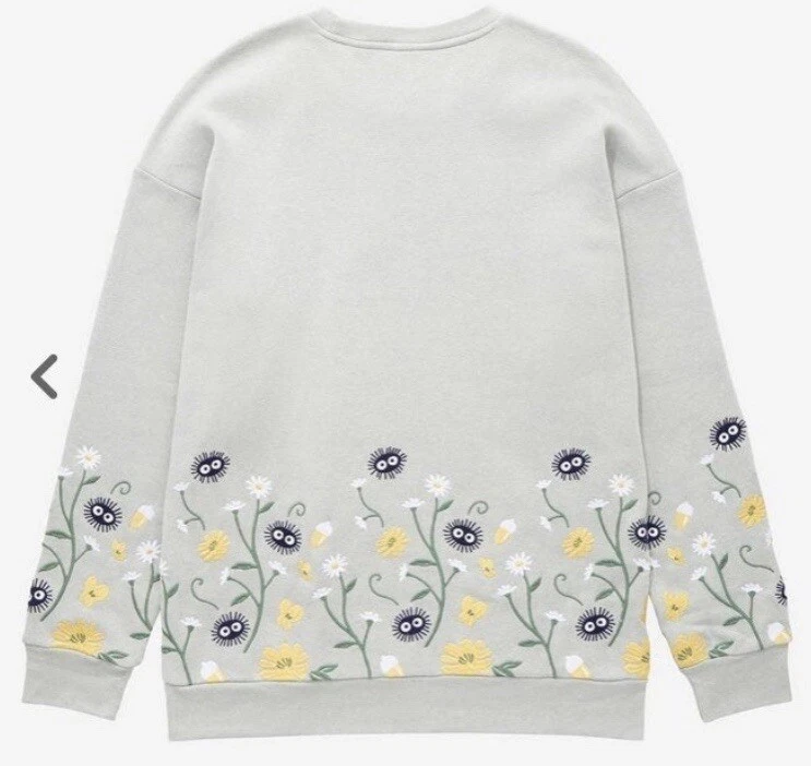 XL Our Universe My Neighbor Totoro Forest Spirits Embroidered Crewneck