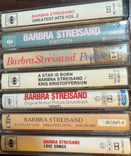 BARBRA STREISAND - 7 x CASSETTE ALBUMS IN GOOD CONDITION WITH FREE UK POST