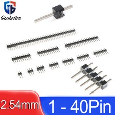 Single Row Male 1-40 Pin Header 2.54mm Breakable Connector Strip Row Straight