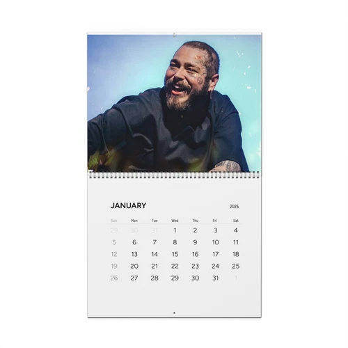 Post Malone 2025 Wall Calendar
