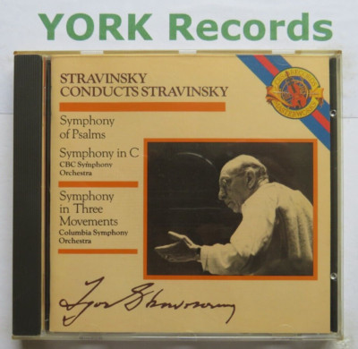 STRAVINSKY - Symphony Of Psalms / Symphony In C IGOR STRAVINSKY - Ex Con CD CBS