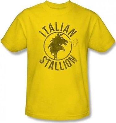 ROCKY Balboa Gelb Italian Stallion Boxen Kampf Stallone Film T-Shirt 2Xl