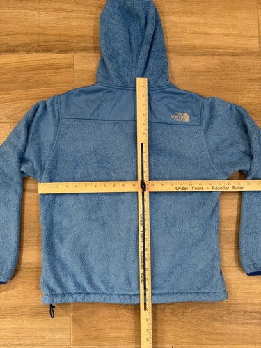 The North Face Women's Osito Fleece Jacket MEDIUM Blue Full Zip Outdoor Hooded - Picture 10 of 11