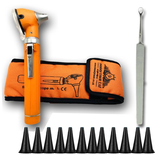 Otoscope Ophthalmoscope LED F.O Opthalmoscope ENT Diagnostic Examination Set - Picture 3 of 9