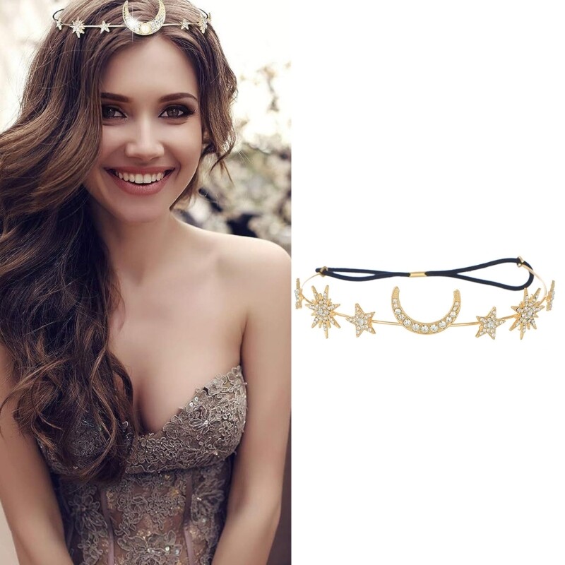 Bohemian Women Headband Decorative Tiaras Hairband Elegant Headdress Hair Decor