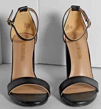 Dream Pairs HI-CHUNK Black  Ankle Strap High Block Heel Shoes Size 5 NIB