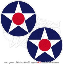UNITED STATES Army Air Corps USAAC WWII USAF Vinyl Sticker, Aufkleber 75mm x2