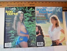 2 Vintage Iron Horse Magazines Feb 1981 & June 1982 Complete David Mann Poster