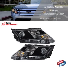 Clear Housing Projector Headlights Set Fit For Ford Fusion 2010-2012 Pair LH&RH