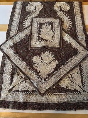 Table Linens Arabic Mosaic Patterns middle Eastern Antique Oriental 3 Piece Set￼