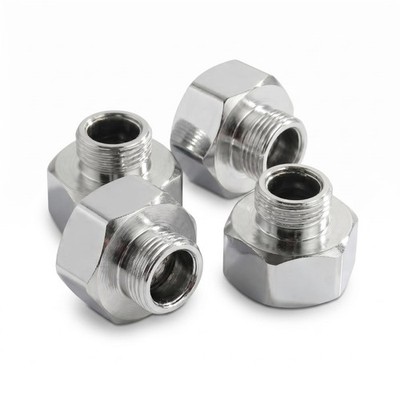 4 PCS Water Line Adapter, 1/2'' Female to 3/8'' Male Reducer Fitting, Compressi...