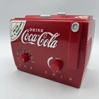 Coca-Cola - Vintage Mini Cooler AM/FM Radio - PARTS OR REPAIR