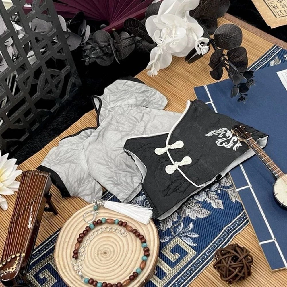 VETEMENTS Vestiti per bambola stile cinese fai da te cappotto antico abiti abiti 20 cm bambole cotone