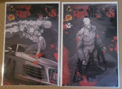 Nemesis #1 and #3 Dynamic Forces Variant W/COA 2010 Icon Comics Millar McNiven