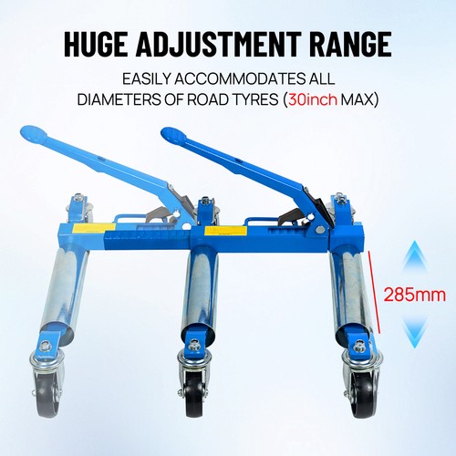 Ratcheting Wheel Dolly 750kg Auto Truck Vehicle Moving Lift Jack Car Skate 4pcs - Picture 3 of 14