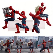 Superhero Mini Ornaments 7-9 cm Spiderman Model Toy Action Collection Statue Cla