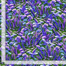 Forest Bloom Fabric Lavender Flowers Purple Timeless Treasures YARD