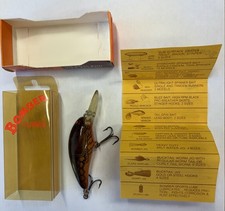 Vintage BOMBER MODEL 7AXC4 CRANKBAIT LURE DARK BROWN CRAWDAD New In Box!