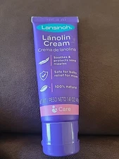 Lansinoh Lanolin Nipple Cream 1.41oz | 100% Natural Safe Breastfeeding Balm