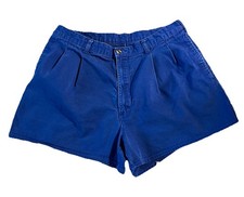Vintage 70s Women  s Shorts Blue Tagged Size 34 Talon Zipper