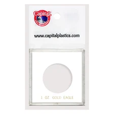 White  Capital Plastics Krown Coin Holder 1 oz Gold American Eagle $50 ACR Slab