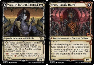 1 x Ayara, Widow of the Realm // Ayara, Furnace Queen - Showcase - March of the 