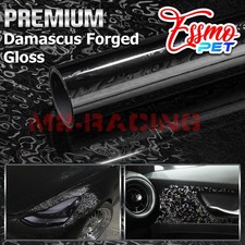 Pet Damascus Steel Forged Carbon Fiber Gloss Car Vinyl Wrap Decal Sticker Film