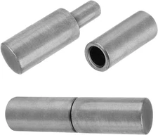 4 Heavy-Duty Weldable Barrel Hinges for Trailer Ramp Gate, 3" x 3/4