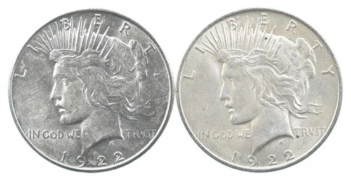 1922 & 1922 & Peace Silver Dollar $1 Bullion Collection Lot *941