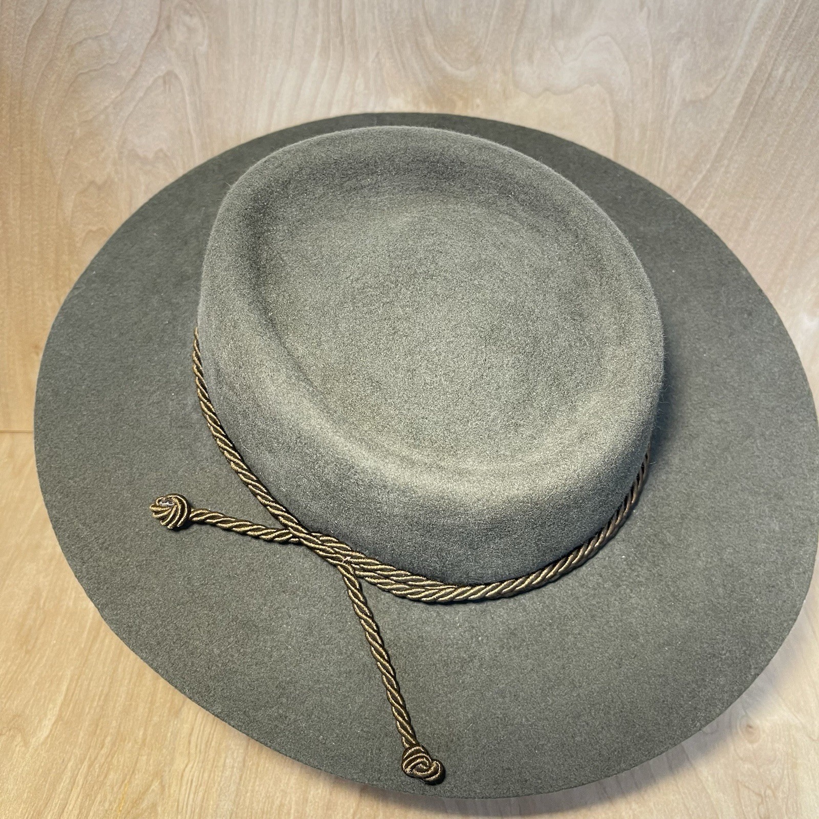 Elegancia Tropical Cordobes Verde Lana Sombrero Western Rústico Rancho Para Mujer’s Talla M