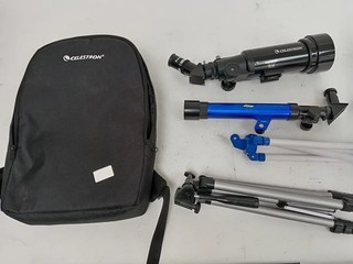 Celestron Travel Telescope 70mm 400mm Model 21035 with Tripod Bag