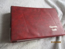 Cigarette Card Album In Red with 20 Sleeves