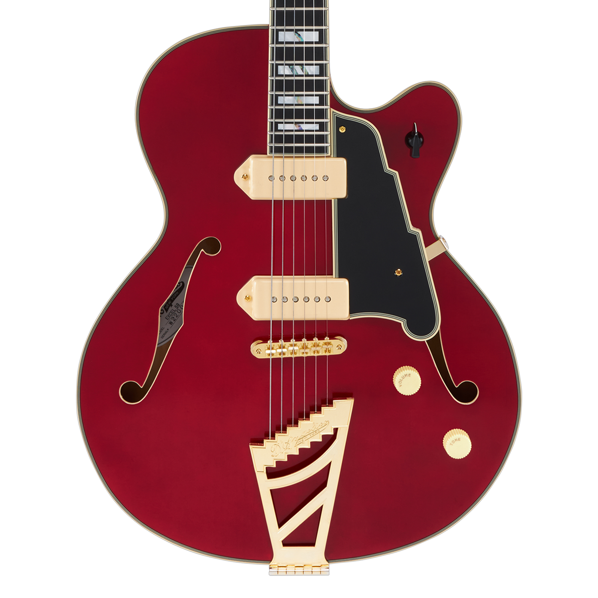 D'angelico Excel 59 Fully Hollow Single Cutaway - Trans Cherry | eBay