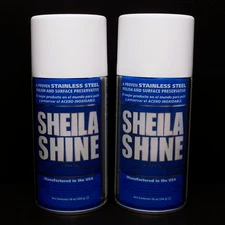 2-pack Sheila Shine Stainless Steel Cleaner Polish, 10oz, Works on Many Surfaces