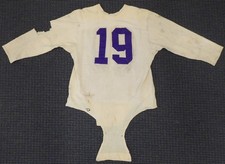 Washington Huskies Bill Early Circa 1949-1951 Game Used White Jersey Unsigned