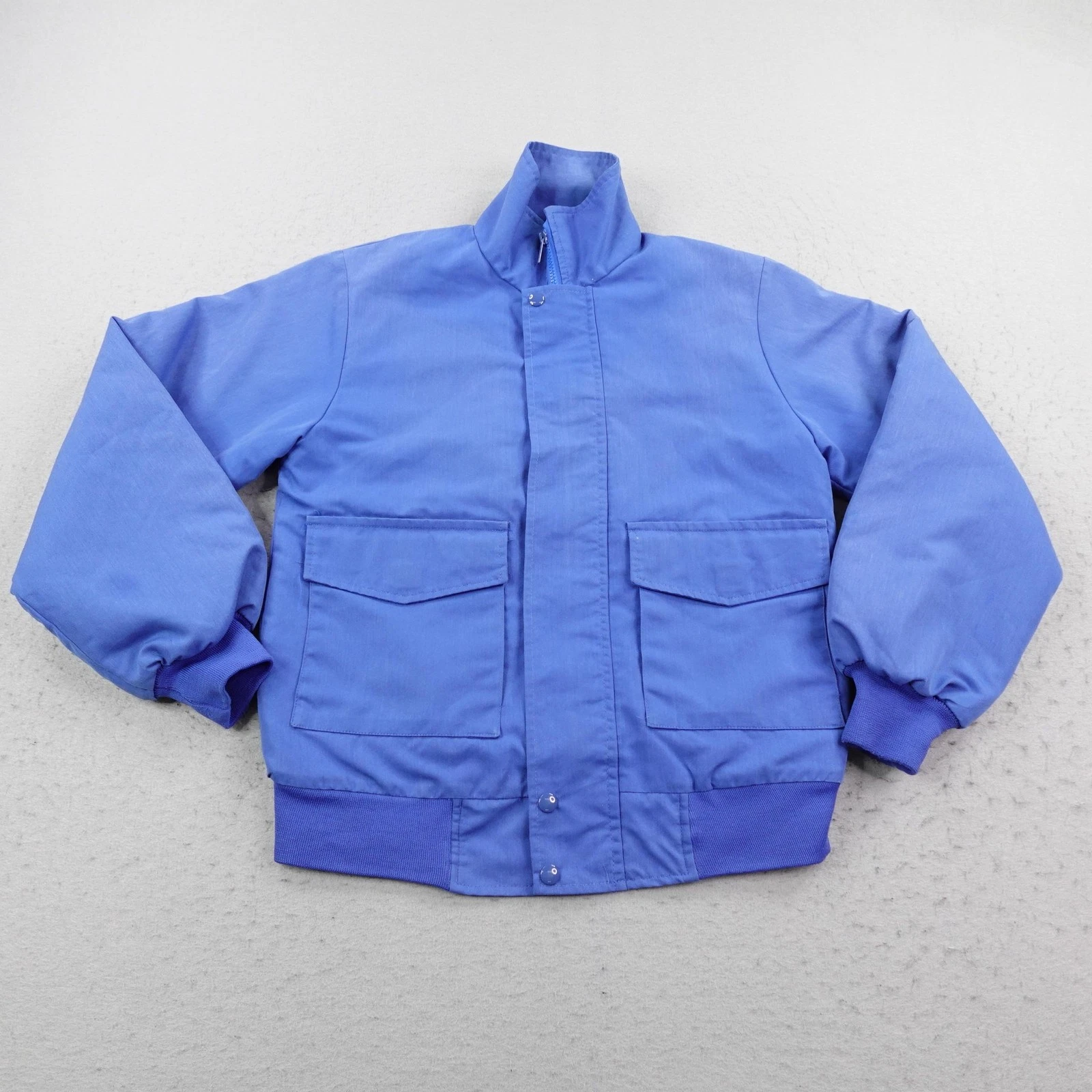 Vintage Hartwell ViaSport Jacket Mens Small Blue Quilted Insulated Work Coat USA