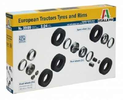 Italeri - 3909 - European Tractors Tyres and Rims - LKW Reifen - 1:24
