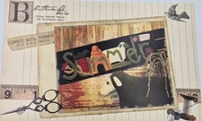 SUMMER WOOL RUNNER Pattern Primitive Wool Applique by Buttermilk Basin