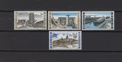 s57636 BELGIEN POSTFRISCH ** 1968 Architektur 4v