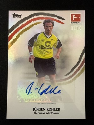 Jürgen Kohler 2025-26 Topps Bundesliga International Stars Auto /10 Legend