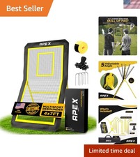 Trwały rebounder 4x7 Lacrosse z paskiem docelowym - regulowany dla optymalnych umiejętności