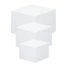 3x Acrylic Cube Display Box Riser Food Riser for Dessert Jewelry Collection