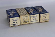 VINTAGE LOT OF 4 ACME MINI VIEWER FILMS w/ BOXES-DICK TRACY-Nos 3,4,5,6