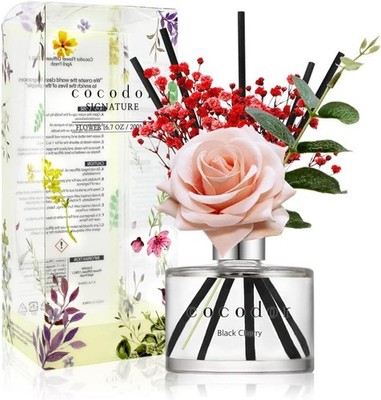 Cocodor Rose Flower Reed Diffuser/black Cherry/6.7oz200ml/1 Pack/reed Diffuser
