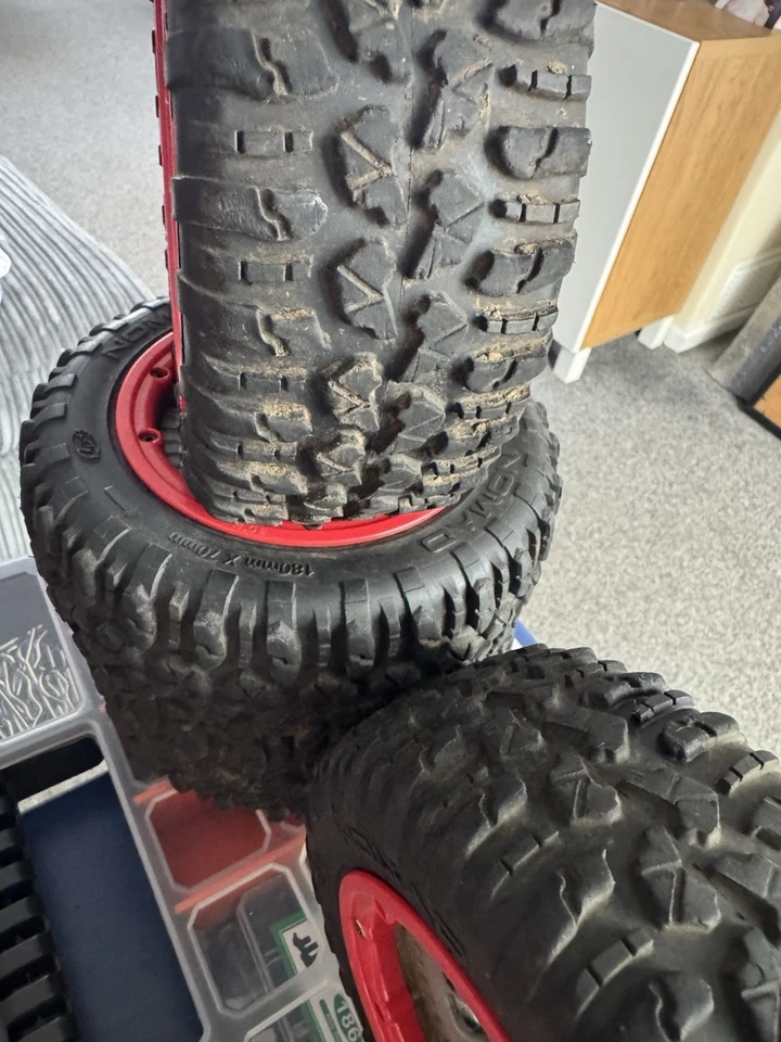 All Terrain Buggy Wheels On Webline Front Pair Blue for Baja 5B, Rovan Baja & KM - Image 4 of 4