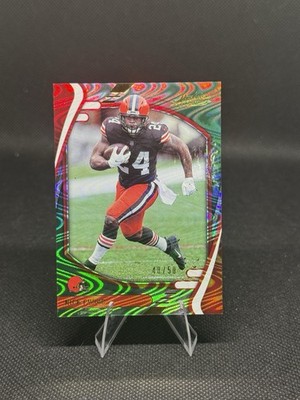 2021 Panini Absolute - Nick Chubb #46 Green Waves /50